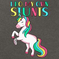 Funny I Do My Own Stunts Broken Arm Cute Magical Unicorn Cotton Canvas Backpack