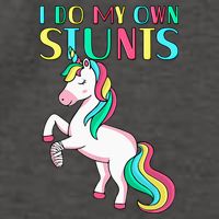 Funny I Do My Own Stunts Broken Arm Cute Magical Unicorn Vector Backpack