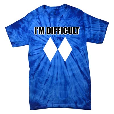 Funny I'm Difficulgift Double Black Diamond Ski Gift Tie-Dye T-Shirt