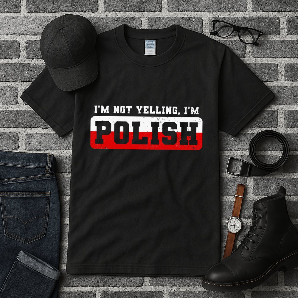Funny I DonT Scream IM Polish Funny Tall T-Shirt