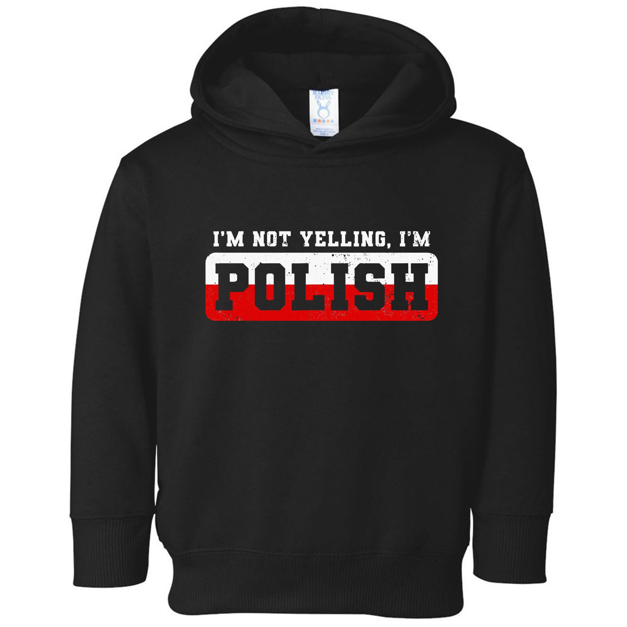Funny I DonT Scream IM Polish Funny Toddler Hoodie