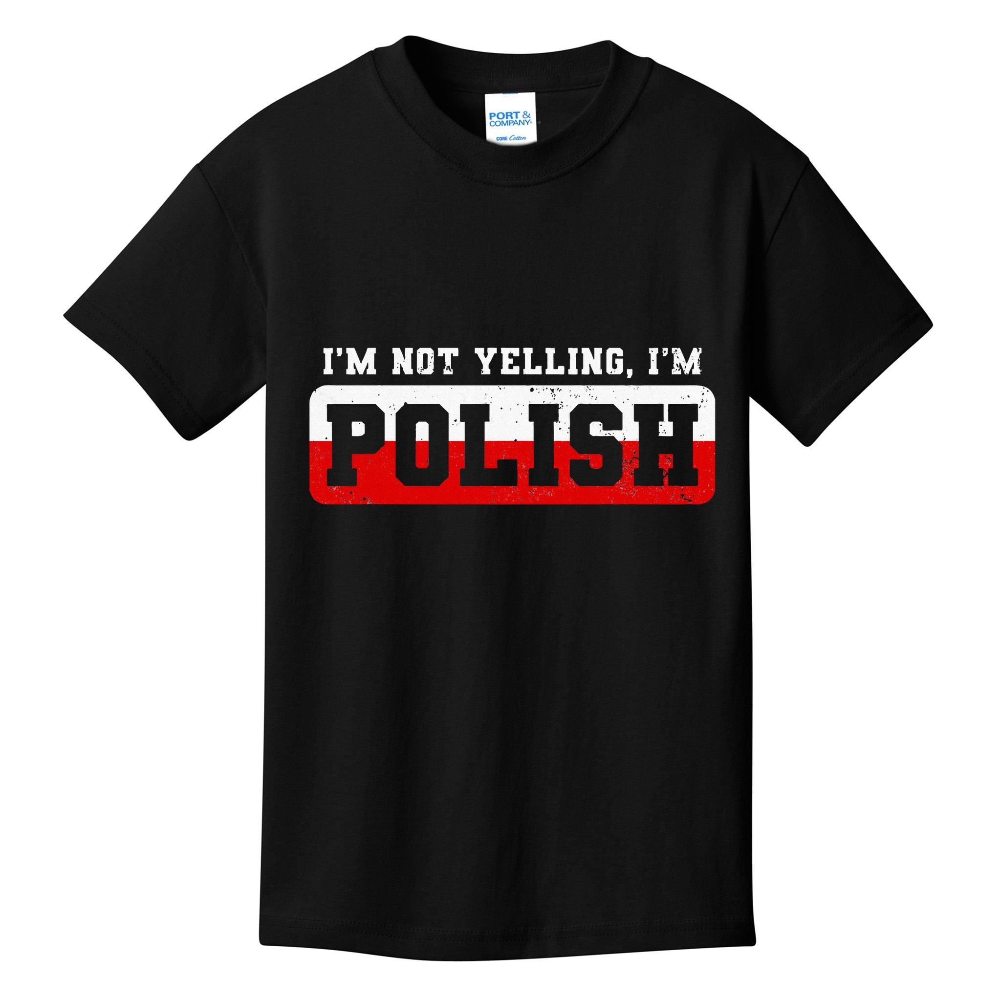 Funny I DonT Scream IM Polish Funny Kids T-Shirt