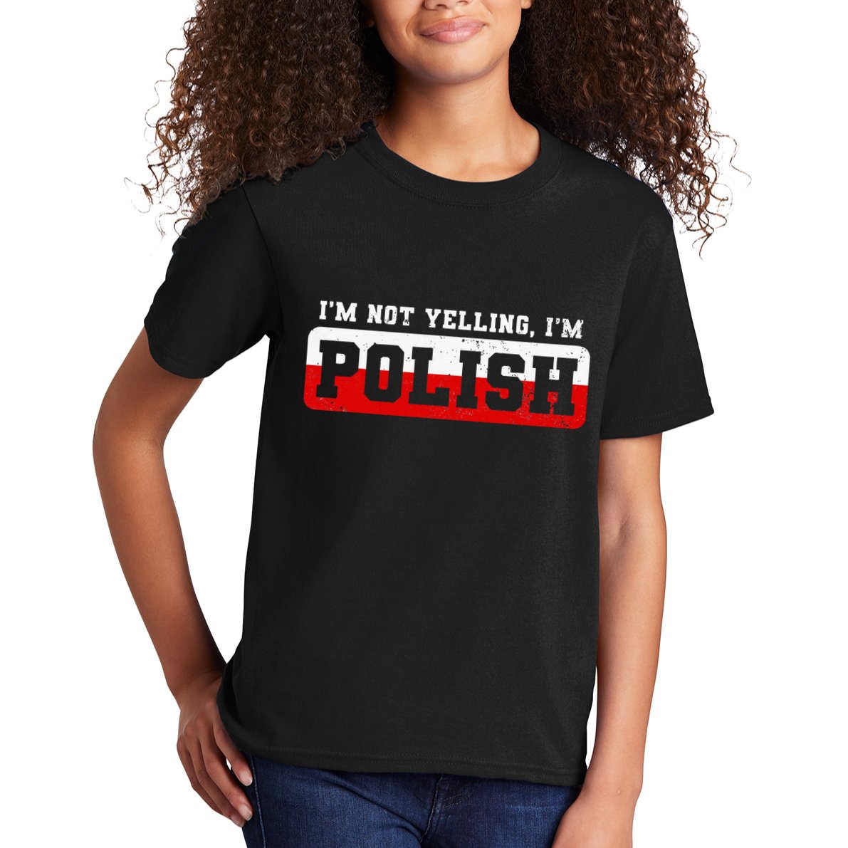 Funny I DonT Scream IM Polish Funny Kids T-Shirt
