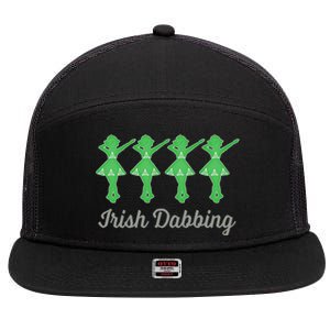 Funny Irish Dabbing Feis Irish Dance Best Gift Cute Gift 7 Panel Mesh Trucker Snapback Hat