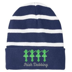 Funny Irish Dabbing Feis Irish Dance Best Gift Cute Gift Striped Beanie with Solid Band