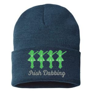 Funny Irish Dabbing Feis Irish Dance Best Gift Cute Gift Sustainable Knit Beanie