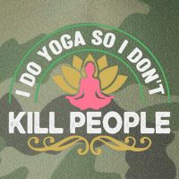Funny I Do Yoga So I Don't Kill People Legacy Tie Dye Trucker Hat