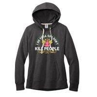 Funny I Do Yoga So I Don't Kill People Women's Fleece Hoodie