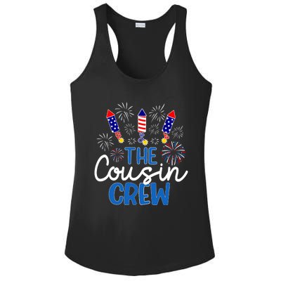 Fireworks Independence Day Ladies PosiCharge Competitor Racerback Tank