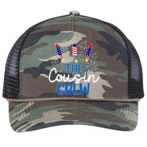 Fireworks Independence Day Retro Rope Trucker Hat Cap