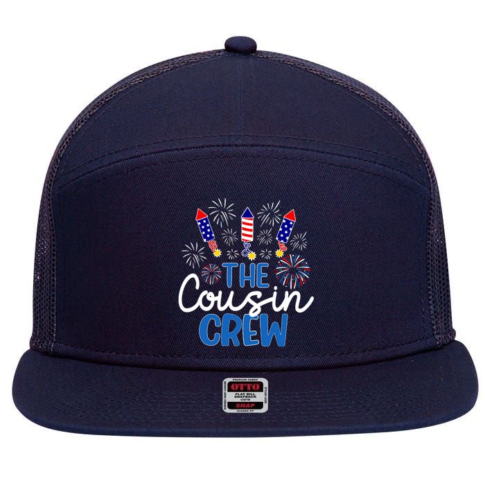 Fireworks Independence Day 7 Panel Mesh Trucker Snapback Hat