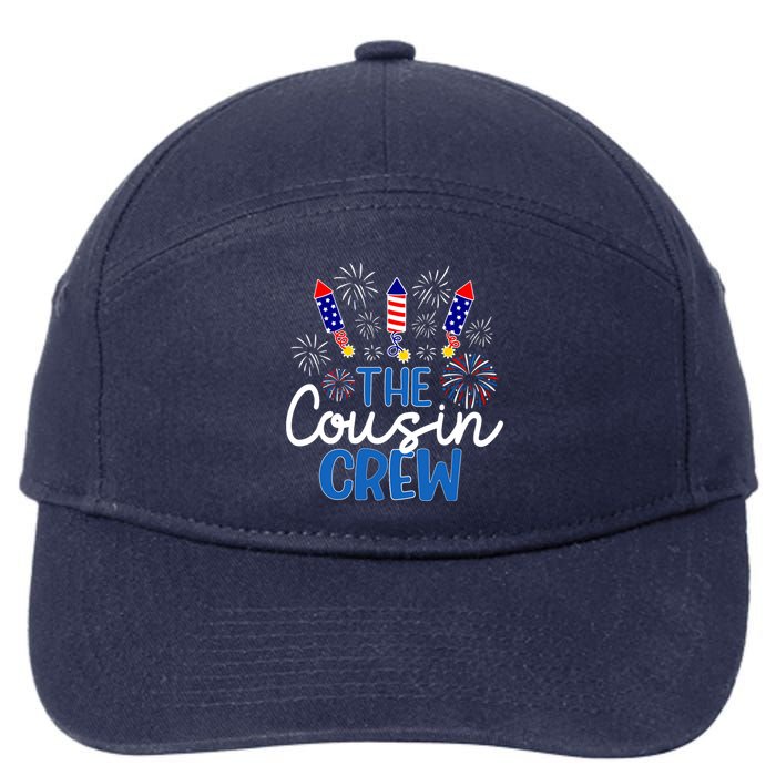 Fireworks Independence Day 7-Panel Snapback Hat