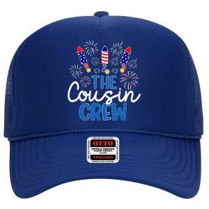 Fireworks Independence Day High Crown Mesh Back Trucker Hat