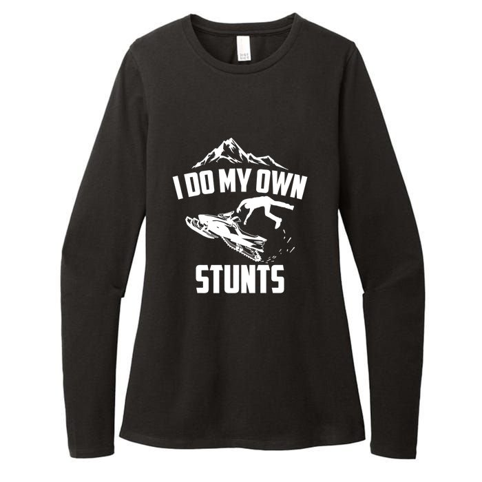 Funny I Do My Own Stunts Jet Ski Personal Watercraft PWC Gift Womens CVC Long Sleeve Shirt