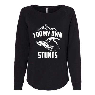 Funny I Do My Own Stunts Jet Ski Personal Watercraft PWC Gift Womens California Wash Sweatshirt