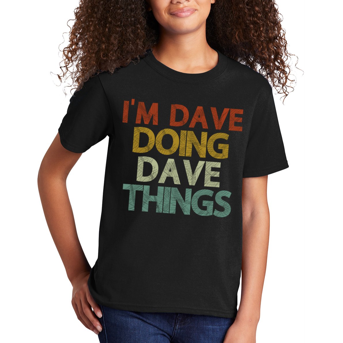 Funny Im Dave Doing Dave Things Kids T-Shirt