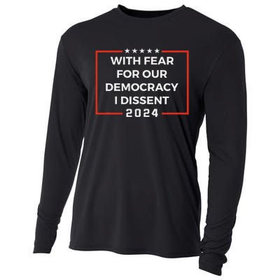 Funny I Dissent 2024 Democracy Humor Cooling Performance Long Sleeve Crew