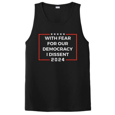 Funny I Dissent 2024 Democracy Humor PosiCharge Competitor Tank