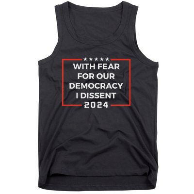 Funny I Dissent 2024 Democracy Humor Tank Top