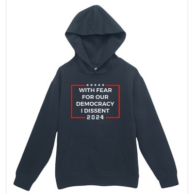 Funny I Dissent 2024 Democracy Humor Urban Pullover Hoodie