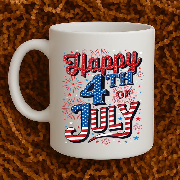 Firecracker Independence Day Happy 4th Of July Gift Coffee Mug