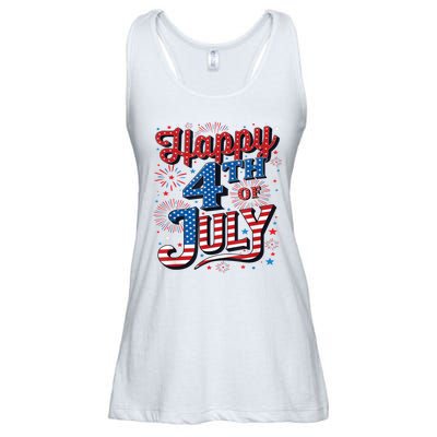 Firecracker Independence Day Happy 4th Of July Gift Ladies Essential Flowy Tank