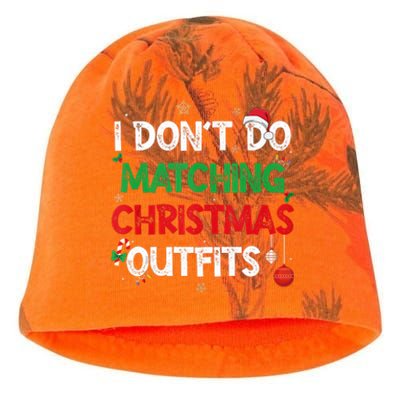 Funny I DonT Do Matching Christmas Outfits Family Pajamas Kati - Camo Knit Beanie