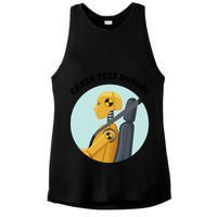 Funny I Do My Own Stunt Break Fix Repeat Crash Test Dummy Ladies PosiCharge Tri-Blend Wicking Tank