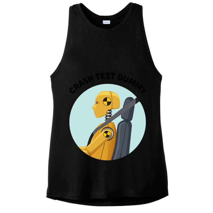 Funny I Do My Own Stunt Break Fix Repeat Crash Test Dummy Ladies PosiCharge Tri-Blend Wicking Tank