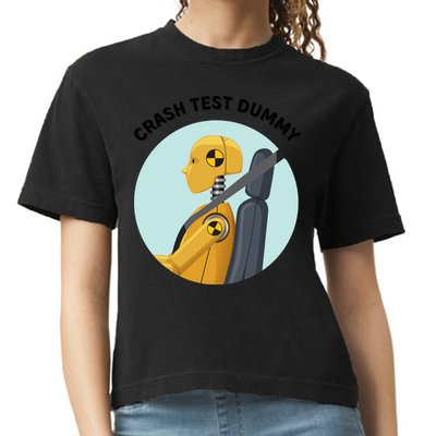 Funny I Do My Own Stunt Break Fix Repeat Crash Test Dummy Comfort Colors Boxy T-Shirt