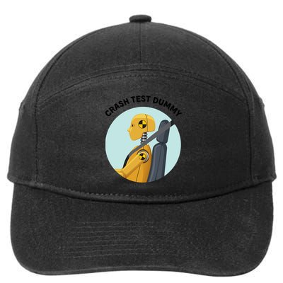 Funny I Do My Own Stunt Break Fix Repeat Crash Test Dummy 7-Panel Snapback Hat