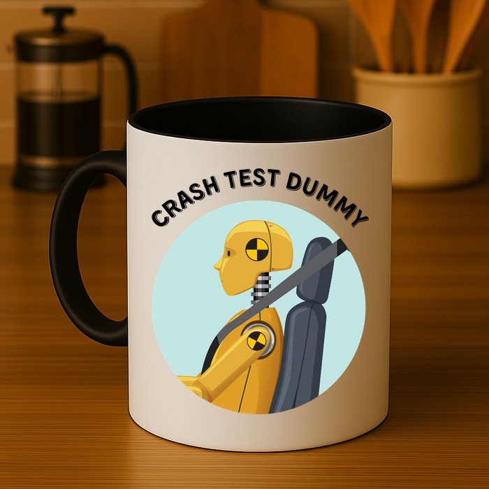 Funny I Do My Own Stunt Break Fix Repeat Crash Test Dummy Mug