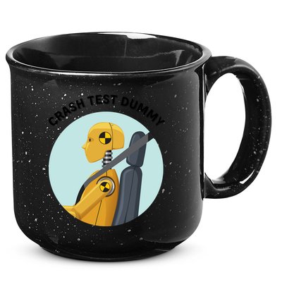 Funny I Do My Own Stunt Break Fix Repeat Crash Test Dummy 15oz Campfire Ceramic Mug