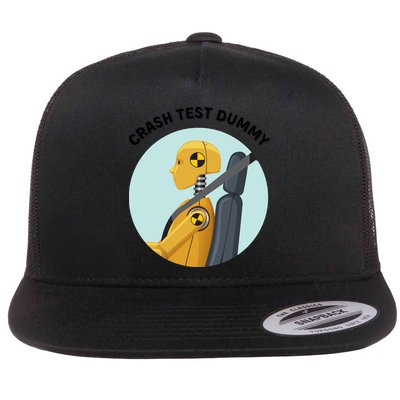 Funny I Do My Own Stunt Break Fix Repeat Crash Test Dummy Flatbill Hat