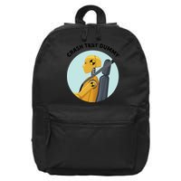 Funny I Do My Own Stunt Break Fix Repeat Crash Test Dummy 16 in Basic Backpack