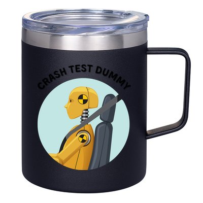 Funny I Do My Own Stunt Break Fix Repeat Crash Test Dummy 12oz Stainless Steel Coffee Mug
