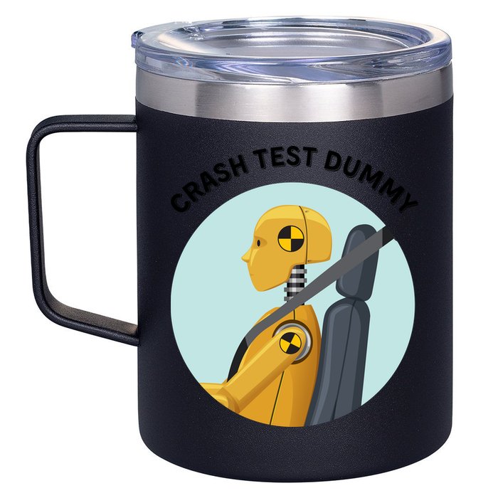 Funny I Do My Own Stunt Break Fix Repeat Crash Test Dummy 12oz Stainless Steel Coffee Mug