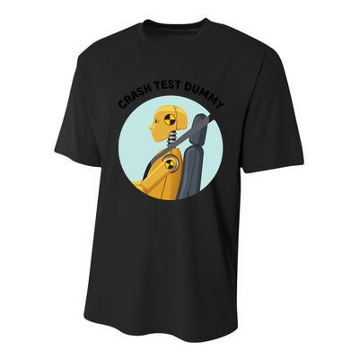 Funny I Do My Own Stunt Break Fix Repeat Crash Test Dummy Youth Performance Sprint T-Shirt