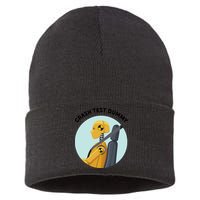 Funny I Do My Own Stunt Break Fix Repeat Crash Test Dummy Sustainable Knit Beanie