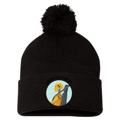 Funny I Do My Own Stunt Break Fix Repeat Crash Test Dummy Pom Pom 12in Knit Beanie