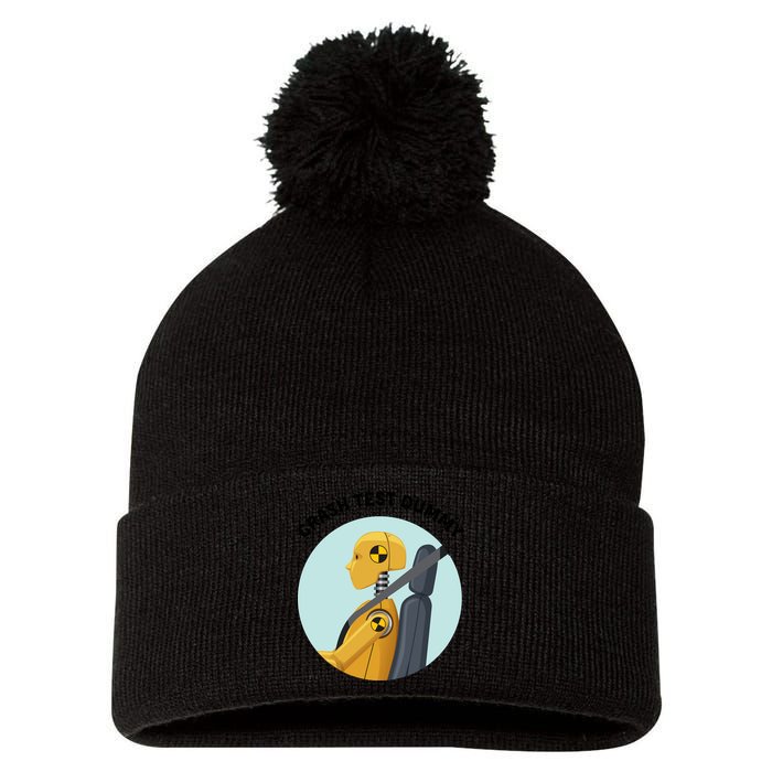 Funny I Do My Own Stunt Break Fix Repeat Crash Test Dummy Pom Pom 12in Knit Beanie