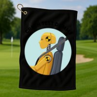 Funny I Do My Own Stunt Break Fix Repeat Crash Test Dummy Golf Towel
