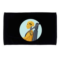 Funny I Do My Own Stunt Break Fix Repeat Crash Test Dummy Microfiber Hand Towel