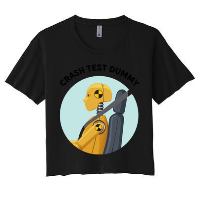 Funny I Do My Own Stunt Break Fix Repeat Crash Test Dummy Crop Top