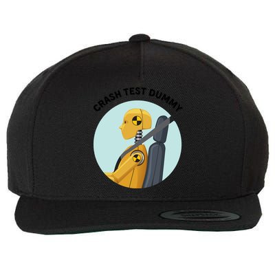 Funny I Do My Own Stunt Break Fix Repeat Crash Test Dummy Wool Snapback Cap