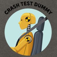 Funny I Do My Own Stunt Break Fix Repeat Crash Test Dummy Cotton Canvas Backpack