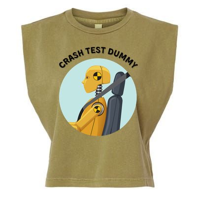 Funny I Do My Own Stunt Break Fix Repeat Crash Test Dummy Garment-Dyed Women's Muscle Tee