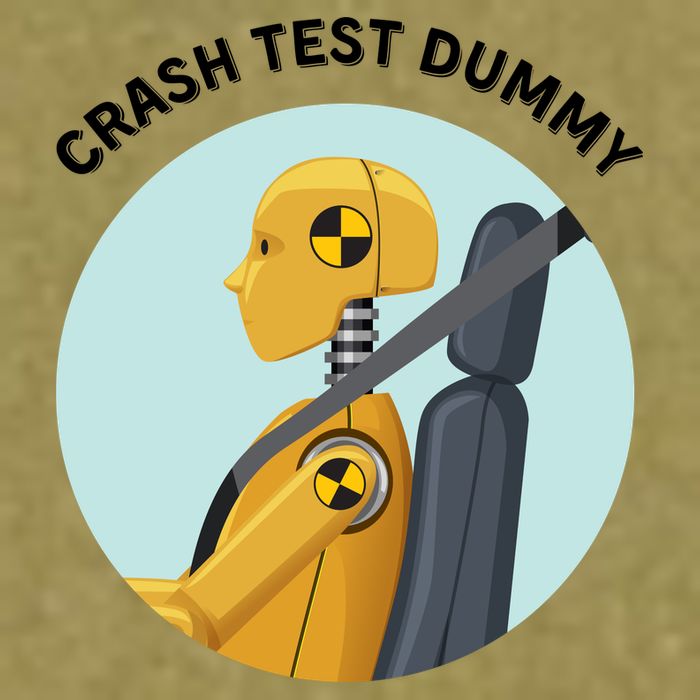 Funny I Do My Own Stunt Break Fix Repeat Crash Test Dummy Garment-Dyed Women's Muscle Tee