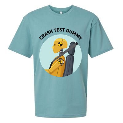 Funny I Do My Own Stunt Break Fix Repeat Crash Test Dummy Sueded Cloud Jersey T-Shirt