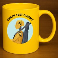Funny I Do My Own Stunt Break Fix Repeat Crash Test Dummy 11oz C Handle Ceramic Mug
